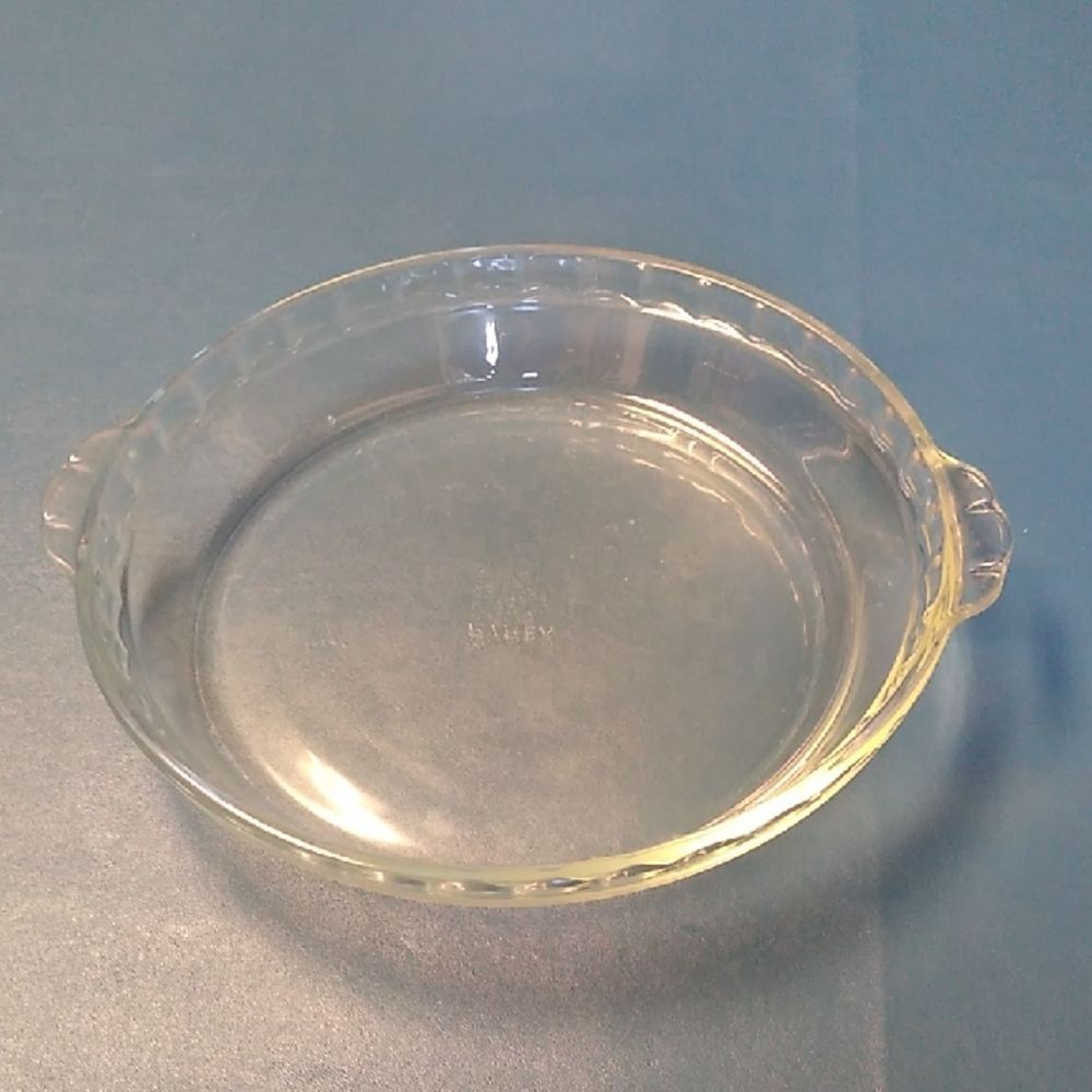 Pyrex Clear Glass Baking Pie Deep Dish Cottagecore Grandmacore